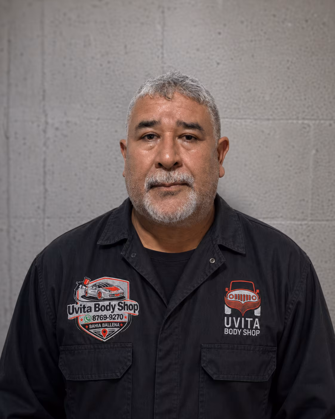 Alfredo, painter and prep technician at Uvita Body Shop