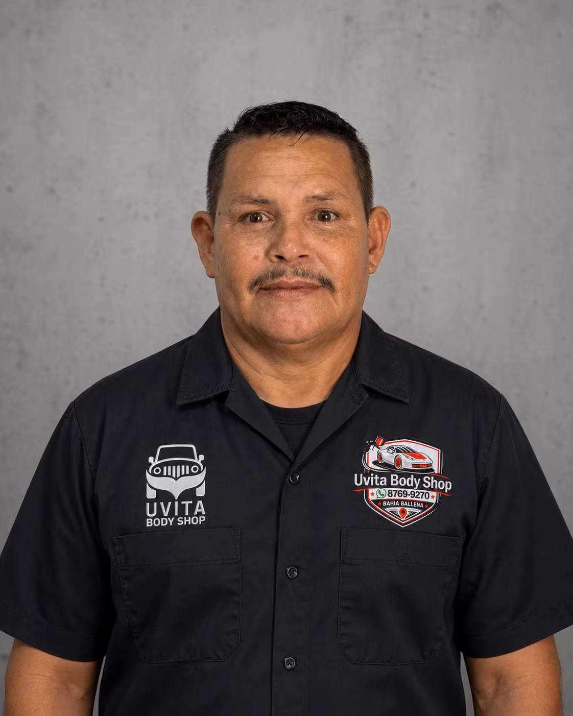 Carlos, paint-prep and assembly technician at Uvita Body Shop