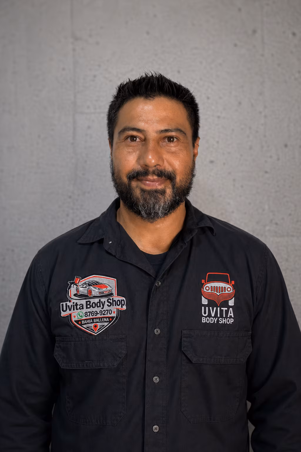 Luis, welding and assembly technician at Uvita Body Shop